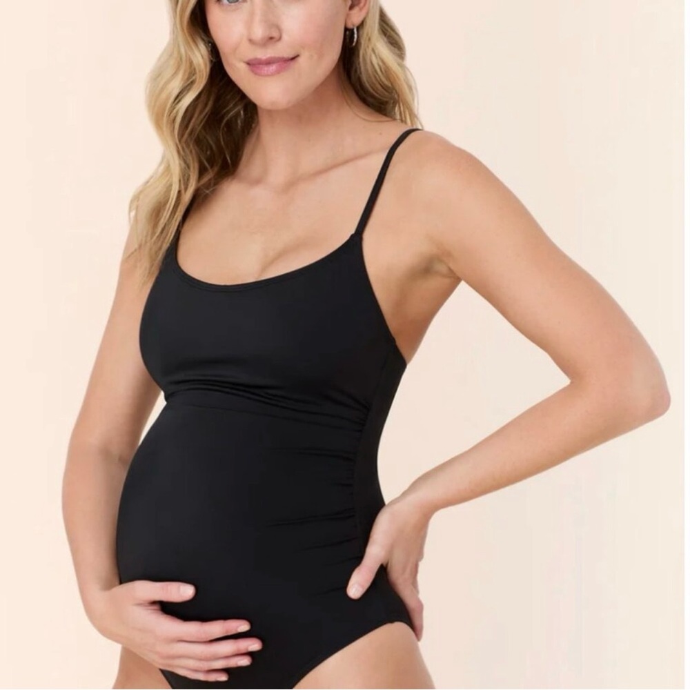Andie Black Maternity One-Piece Swimsuit